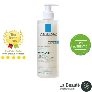 La Roche Posay Anthelios Effaclar H Iso-Biome Soothing Cleansing Cream - Sữa Rửa Mặt Phục Hồi Da Mụn 390ml