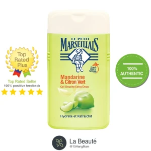 Le Petit Marseillais Mandarine & Citron Vert - Sữa Tắm Dạng Gel Chanh Mexico 250ml