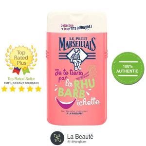 Le Petit Marseillais P'tit Bonheur Rhubarbe - Sữa Tắm Dạng Gel Hương Hoa Đại Hoàng 250ml