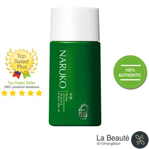 NARUKO Tea Tree Anti-Acne Sunscreen SPF50 - Kem Chống Nắng Tràm Trà Cho Da Dầu Mụn SPF50 30ml