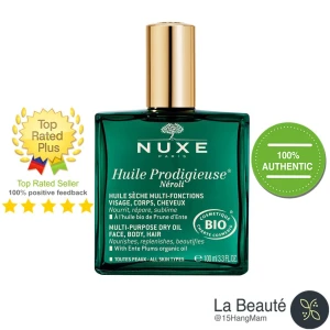 Nuxe Huile Prodigious Néroli Oil - Tinh Dầu Dưỡng Tóc & Cơ Thể Hương Hoa Cam 100ml