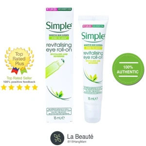 Simple Revitalising Eye Roll-On - Lăn Dưỡng Mắt Tươi Trẻ Xóa Tan Mệt Mỏi 15ml