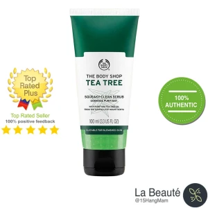 The Body Shop Tea Tree Squeaky-Clean Scrub - Gel Tẩy Da Chết Tràm Trà Cho Da Mụn 100ml