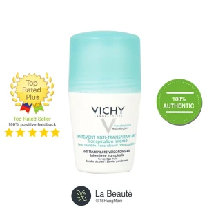 Vichy Traitement Anti-Transpirant 48h - Lăn Khử Mùi Giúp Khô Thoáng 48h Cho Da Nhạy Cảm Nắp Xanh 50ml