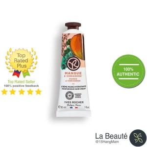 Yves Rocher Mangue & Coriandre Moisturizing Hand Cream - Kem Dưỡng Tay Dưỡng Ẩm Mềm Hương Xoài 30ml