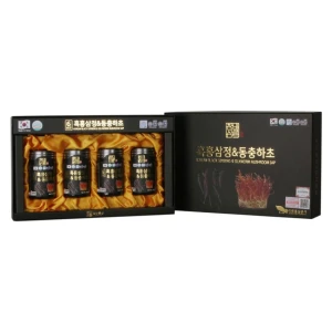 Cao Hắc Sâm Đông Trùng Hạ Thảo Hàn Quốc Hộp 4 Lọ x 240gr