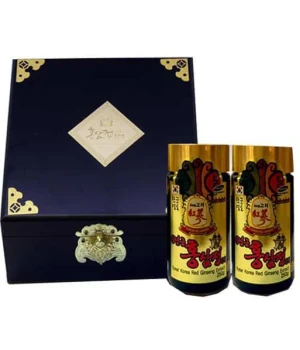Cao Hồng Sâm 6 Năm Tuổi KANGHWA Hàn Quốc Hộp Gỗ 2 Lọ * 250g (6Year Korea Red Ginseng)