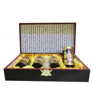 Cao Hồng Sâm KANGHWA Hộp Gỗ 4 Lọ * 250g (6Year Korea Red Ginseng)