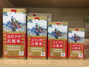 Hồng Sâm củ khô WOOSHIN Hàn Quốc hộp 37,5g loại 5 củ (WOOSHIN Korean Ginseng)