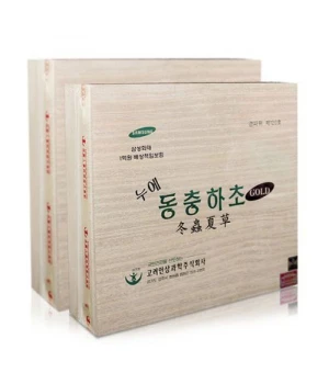 Nước Đông Trùng Hạ Thảo BIO Hàn Quốc hộp gỗ trắng 60 gói * 30ml