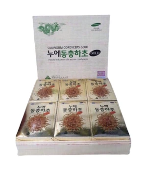 Nước Đông Trùng Hạ Thảo KANGHWA Hàn Quốc hộp gỗ 60 gói * 30ml