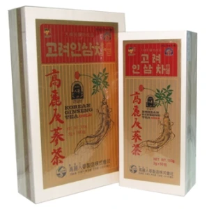 Trà Sâm OKINSAM Hàn Quốc hộp gỗ 100 gói * 3g (Korean Ginseng Tea Gold)