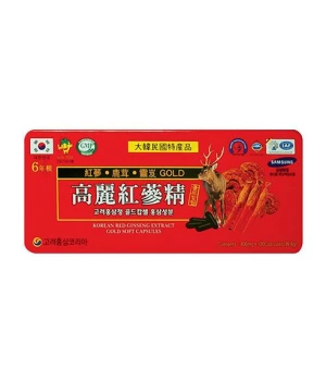 Viên đạm Hồng Sâm Linh Chi Nhung Hươu Hàn Quốc 120 viên * 830mg (Đạm đỏ)