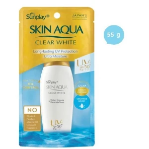 Kem Chống Nắng Sunplay Skin Aqua Clear White Dưỡng Da Trắng Mịn SPF50 55g - Giá cực rẻ!