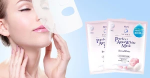 Mặt Nạ Dưỡng Da Trắng Senka Perfect Aqua White Mask - Giá cực rẻ!