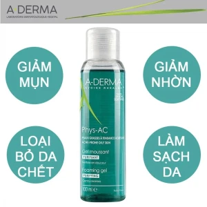 SỮA RỬA MẶT A-DERMA Gel moussant Purifiant Phys-AC 100ml - Giá cực rẻ!