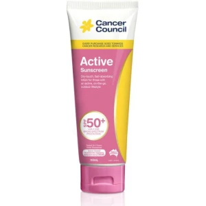 Kem chống nắng Cancer Council Active Pink SPF 50 /PA 110ml (Dòng da dầu)