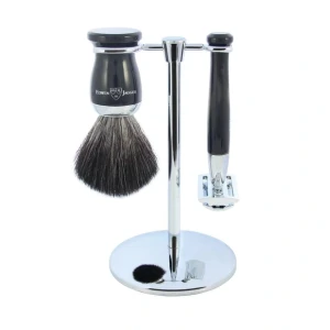 Bộ Dao Cạo Edwin Jagger Imitation Ebony 3 Piece DE