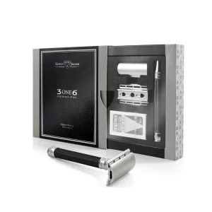 Dao cạo râu Edwin Jagger 3ONE6 Stainless Steel Black Safety Razor