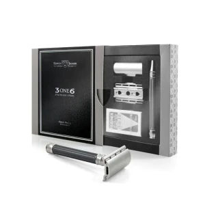 Dao cạo râu Edwin Jagger 3ONE6 Stainless Steel Gunmetal DE Safety Razor