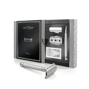 Dao cạo râu Edwin Jagger 3ONE6 Stainless Steel Silver DE Safety Razor