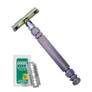 Dao cạo râu Ubersuave Eco-Razor 104P Prism Butterfly Open Edge