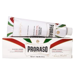 Kem Cạo Râu Proraso Shaving Cream Tube Sensitive Green Tea (White)