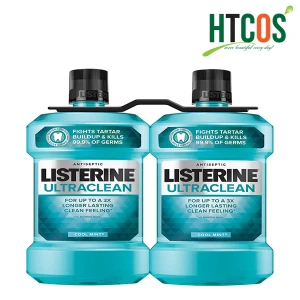 Cặp Nước Súc Miệng Listerine Ultraclean Cool Mint 1.5L x 2 Mỹ