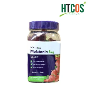 Kẹo Dẻo Ngủ Ngon Hương Dâu Natrol Melatonin 5mg 180 Viên Mỹ