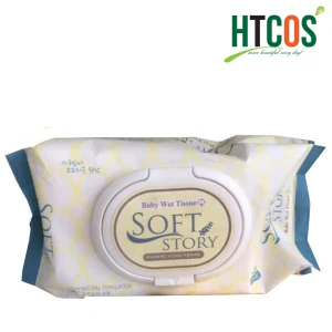 Khăn Ướt Cao Cấp Baby Wet Tissue Soft Story 100 Tờ Hàn Quốc