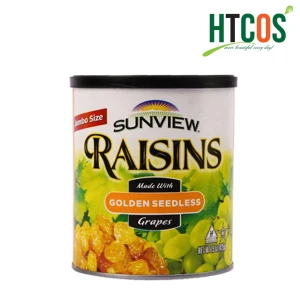 Nho Khô Vàng Sunview Raisins Made With Golden Seedless Grapes 425gr Mỹ