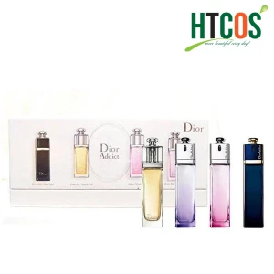 Set 4 Chai Nước Hoa Dior Addict Mini Đen ,Vàng, Hồng, Tím Pháp