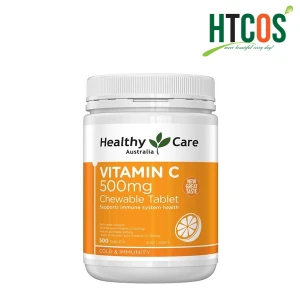 Viên nhai mềm Bổ Sung Vitamin C Healthy Care Vitamin C 500mg 500 Viên Úc