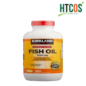 Viên Uống Dầu Cá Kirkland Signature Fish Oil 1000mg 400 Viên Mỹ