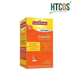 Viên Uống Vitamin Cho Người Tiểu Đường Nature Made Diabetes Health Pack 60 Gói Mỹ