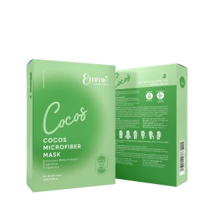 Mặt Nạ Microfiber Dừa Dưỡng Ẩm Da - Emmié Cocos Microfiber Mask 28gr - Hộp 10 Miếng