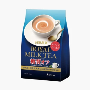 Bột trà sữa Hoàng gia Nittoh ít đường 75.2g (9.4gx8 gói) , sử dụng 100% sữa nguyên kem Hokkaido