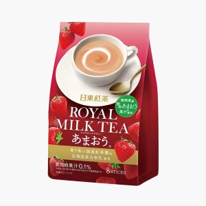 Bột trà sữa Hoàng gia Nittoh vị  dâu tây 112g