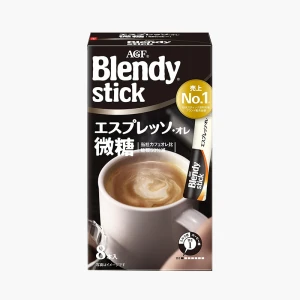 Cà phê sữa Espresso Au lait Blendy ít đường 49.6g (6.2gx8gói) - Hachi Hachi Japan Shop