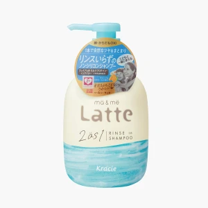Dầu gội xả 2 trong 1 dưỡng tóc suôn mượt cho cả gia đình Kracie Latte Ma & Me 490ml