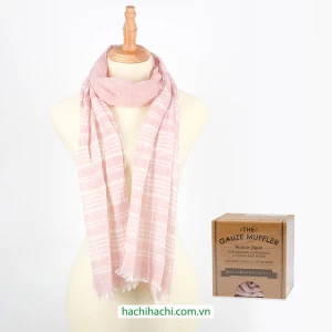 Khăn quàng cổ cotton organic Nissen 33x170cm LCM1001 MC-1201R Red