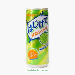Nước soda Sangaria Hajikete vị Dưa lưới 250g - Hachi Hachi Japan Shop