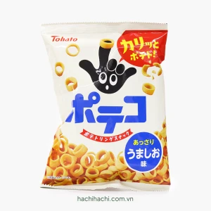 Snack khoai tây hình chiếc nhẫn vị muối 70g - Hachi Hachi Japan Shop