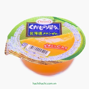 Thạch rau câu Tarami vị dưa lưới Hokkaido 160g Bổ sung vitamin C - Hachi Hachi Japan Shop