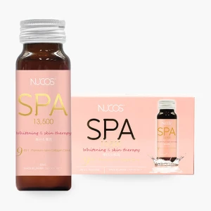 TPBVSK: Nước uống Nucos Spa 13500 Nhật Bản 50mlx10 chai, bổ sung Collagen da đàn hồi, sáng mịn