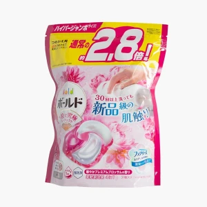 Viên giặt xả Nhật khử mùi chống nhăn 4D Gel Ball Bold P&G hương hoa 31 viên