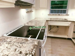 Bàn Bếp Đá Trắng Azul