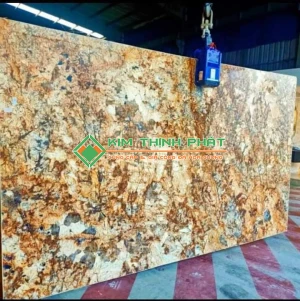 Giá Đá Vàng Bạch Dương (Splendor Gold) Ốp Vách Tường Mặt Tiền Nhà, Bàn Bếp, Bậc Cầu Thang, TPHCM, Hà Nội