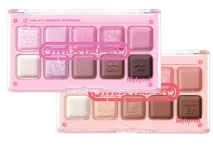 Phấn Mắt Lilybyred 10 Ô Mood Keyboard Mix Tape - 10 Milky Cherry Recording