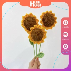 Hoa Hướng Dương bằng len siêu đẹp, len chất lượng cao số 1